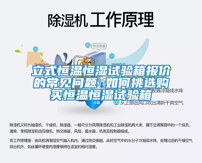 立式恒溫恒濕試驗箱報價的常見問題 如何挑選購買恒溫恒濕試驗箱